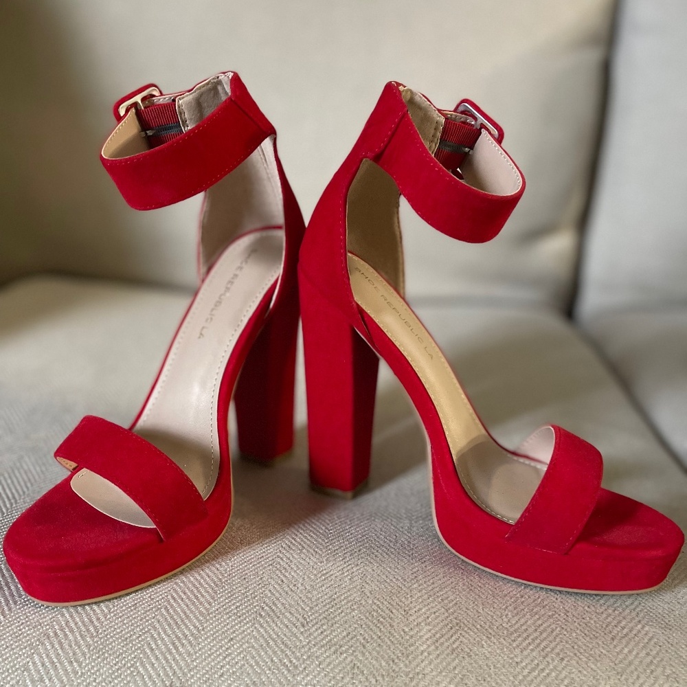 Block Platform High Heels - image 1